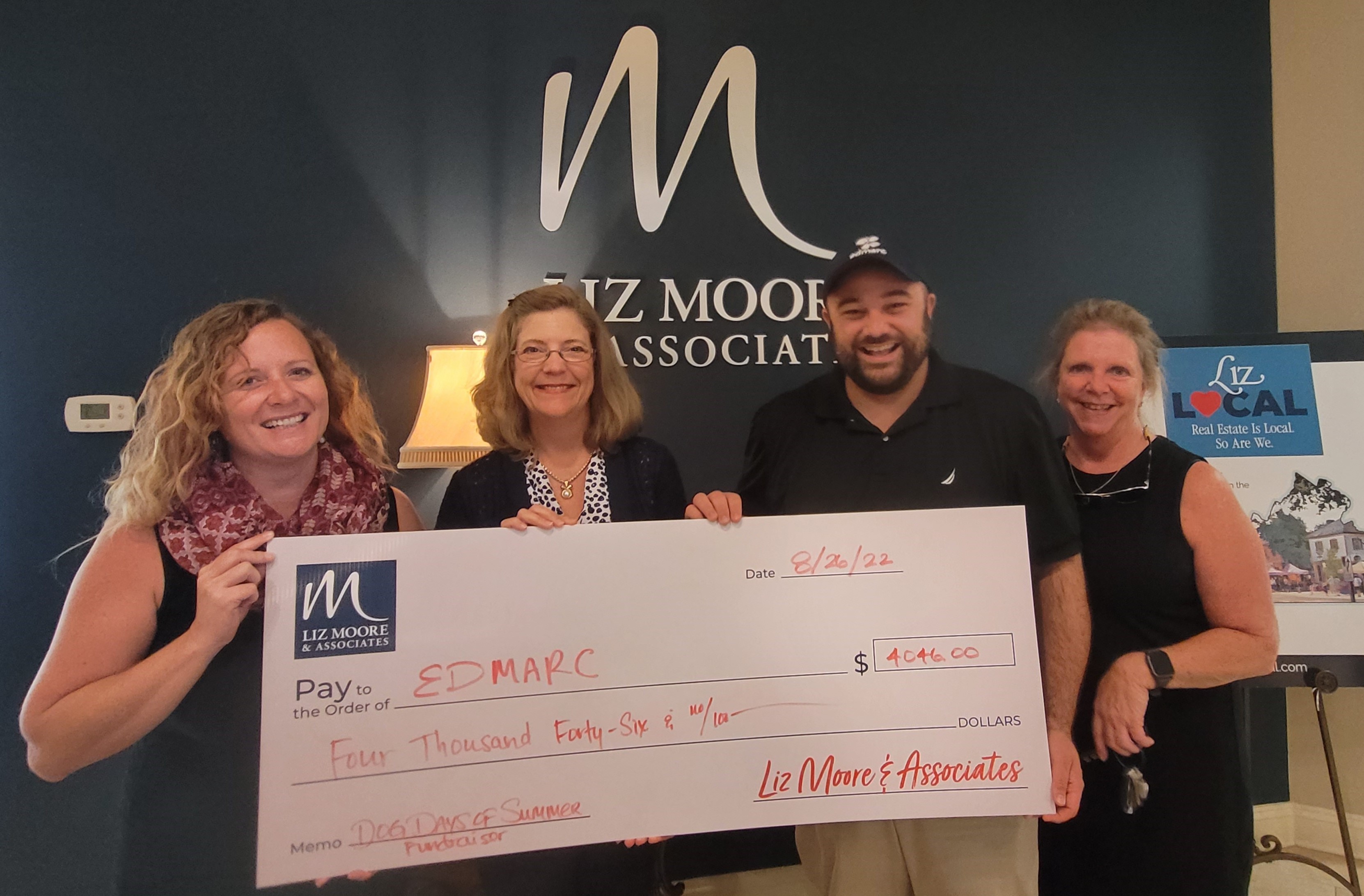 Liz Moore & Associates Potluck with a Purpose Raises over $4,000 for Edmarc