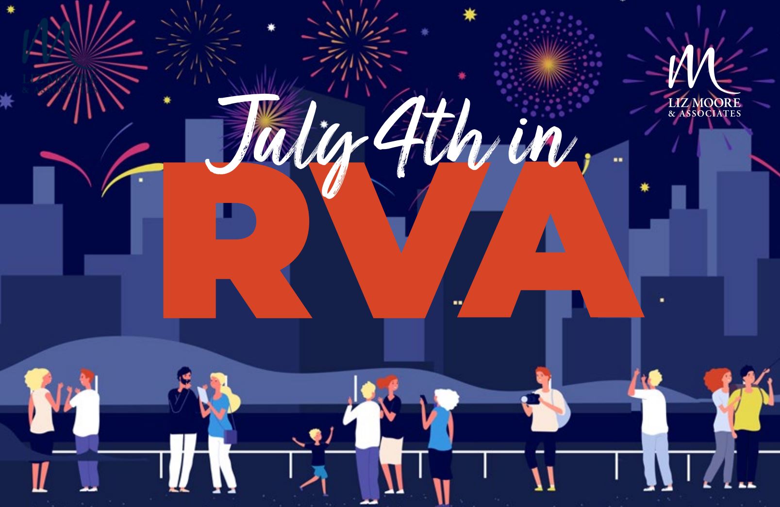 July 4th Fireworks in Richmond, Virginia