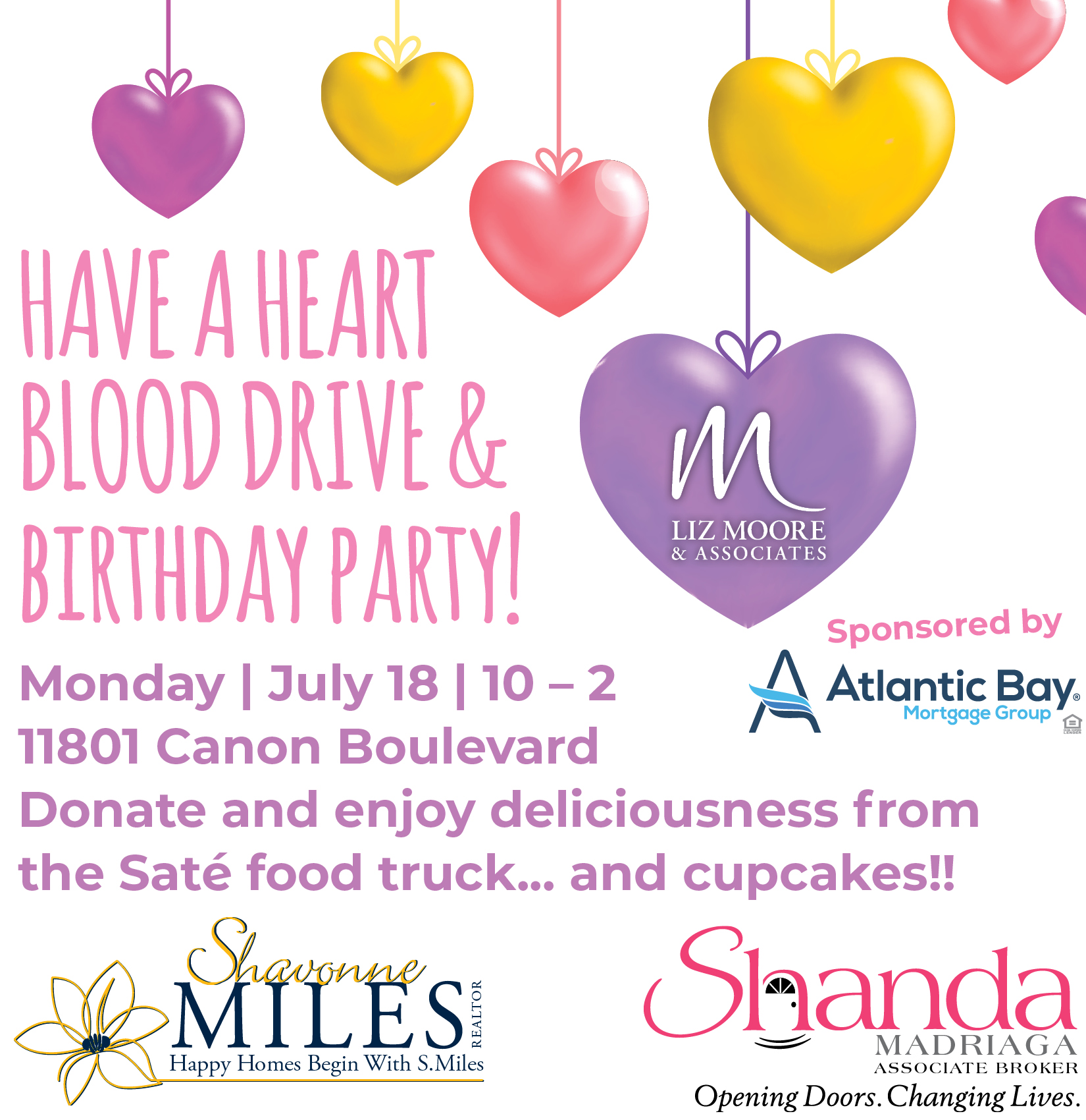 Donate Blood at Liz Moore Newport News Office on July 18th in Celebration of Agents' Birthdays