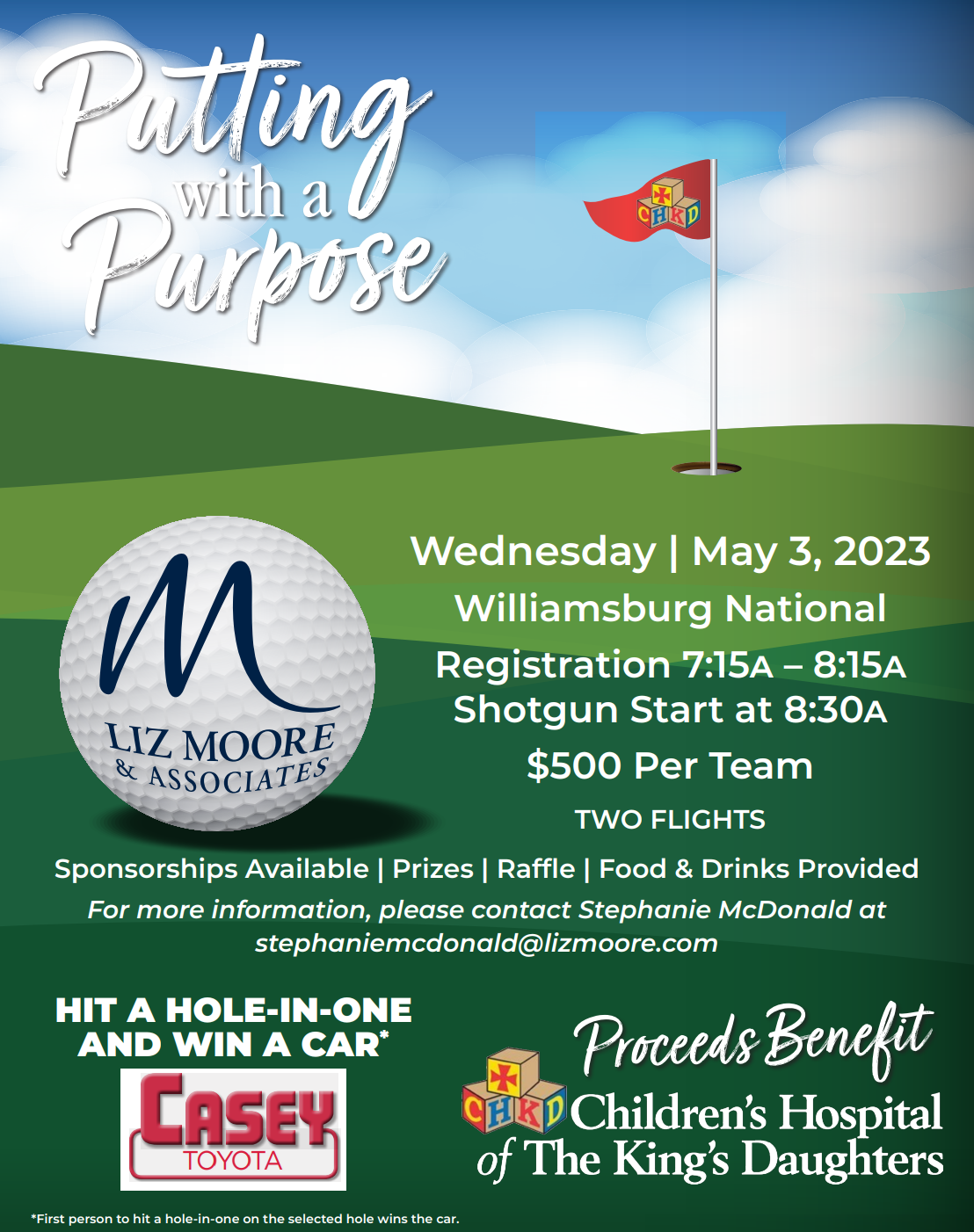 Liz Moore & Associates to Hold Charity Golf Tournament to Benefit Children’s Hospital of the King’s Daughters